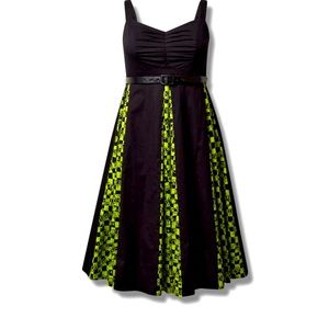 Beetlejuice Mini Sweetheart Godet Skater Dress